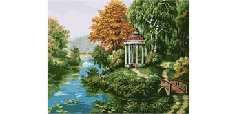 ideyka KHO2883 Malen nach Zahlen - Pavillon 40 x 50 cm