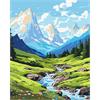 ideyka KHO2892 Malen nach Zahlen - Sommer in den Bergen 40 x 50 cm