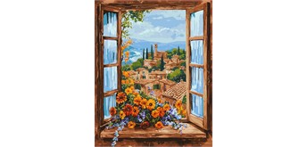 Ideyka KHO3278 Malen nach Zahlen Wundervolle Landschaft 40 x 50 cm
