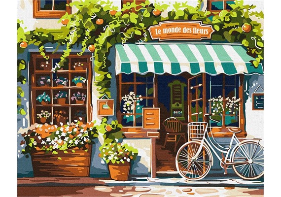 ideyka KHO3650 Malen nach Zahlen - Die Welt der Blumen 40 x 50 cm