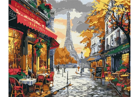 Ideyka KHO3657 Malen nach Zahlen Der Glanz von Paris 40 x 50 cm