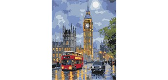 ideyka KHO3662 Malen nach Zahlen - London bei Nacht 40 x 50 cm