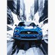 Ideyka KHO5159 Malen nach Zahlen Blauer Mustang 30 x 40