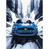 Ideyka KHO5159 Malen nach Zahlen Blauer Mustang 30 x 40