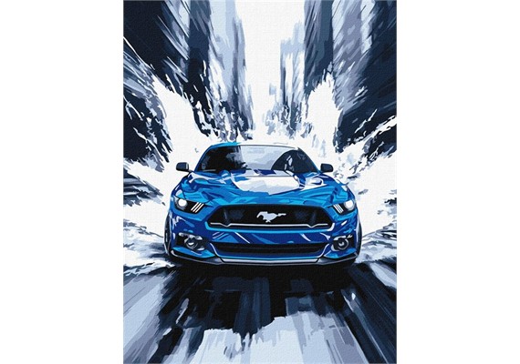 Ideyka KHO5159 Malen nach Zahlen Blauer Mustang 30 x 40 Ideyka KHO5159 Malen nach Zahlen Blauer Mustang 30 x 40