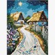 Ideyka KHO5161 Malen nach Zahlen Hütte 30 x 40 cm
