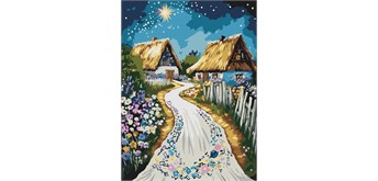 Ideyka KHO5161 Malen nach Zahlen Hütte 30 x 40 cm