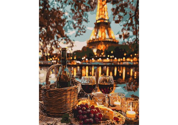 Ideyka KHO5773 Malen nach Zahlen Picknick in Paris 40 x 50 cm