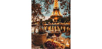 Ideyka KHO5773 Malen nach Zahlen Picknick in Paris 40 x 50 cm