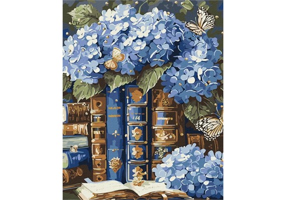 Ideyka KHO5778 Malen nach Zahlen Blumengarten 40 x 50 cm
