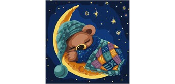 ideyka KHO6062 Malen nach Zahlen - Gemütlicher Schlaf 30 x 30 cm