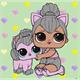 ideyka KHO6290 Malen nach Zahlen - L.O.L Kitty Queen 40 x 40 cm