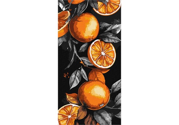 Ideyka KHO6396 Malen nach Zahlen - Sizilianische Orangen 40 x 80 cm