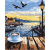 Ideyka KHO6403 Malen nach Zahlen Morgen in Istanbul 40 x 50 cm