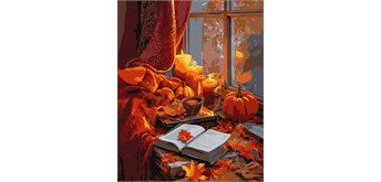 Ideyka KHO6417 Malen nach Zahlen Herbst im Herzen 40 x 50 cm