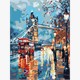 Ideyka KHO6430 Malen nach Zahlen Verträumtes London im Regen 30 x 40 cm