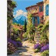 Ideyka KHO6440 Malen nach Zahlen Stille aus Stein 30 x 40 cm