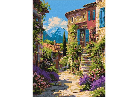 Ideyka KHO6440 Malen nach Zahlen Stille aus Stein 30 x 40 cm