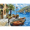 Ideyka KHO6466 Malen nach Zahlen Boot am sonnigen Strand 30 x 40 cm