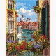 Ideyka KHO6477 Malen nach Zahlen Schöne Aussicht vom Balkon 40 x 50 cm