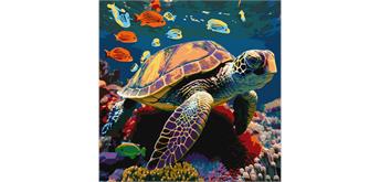 ideyka KHO6503 Malen nach Zahlen - Unterwasser Bewohner 40 x 40 cm