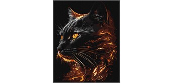 ideyka KHO6516 Malen nach Zahlen - Feurige Schönheit 40 x 50 cm