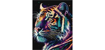 ideyka KHO6527 Malen nach Zahlen - Fantastischer Tiger 40 x 50 cm
