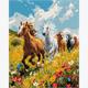 ideyka KHO6597 Malen nach Zahlen - Harmonie auf dem Feld 40 x 50 cm