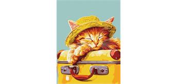 ideyka KHO6612 Malen nach Zahlen - Schlafende Katze 30 x 40 cm