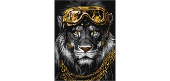 Ideyka KHO6669 Malen nach Zahlen Kraftvoller Stil mit Metallicfarben 30 x 40 cm