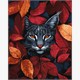 ideyka KHO6699 Malen nach Zahlen - Herbst-Luchs 40 x 50 cm