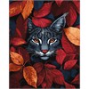 ideyka KHO6699 Malen nach Zahlen - Herbst-Luchs 40 x 50 cm