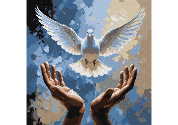 ideyka KHO6713 Malen nach Zahlen - Hände der Güte 40 x 40 cm