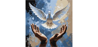 ideyka KHO6713 Malen nach Zahlen - Hände der Güte 40 x 40 cm