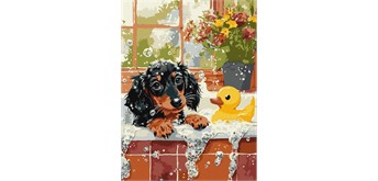 ideyka KHO6811 Malen nach Zahlen - Baden mit einer Ente 30 x 40 cm