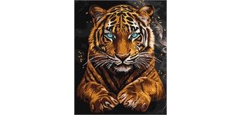 ideyka KHO6812 Malen nach Zahlen - Ein wilder Tiger 40 x 50 cm