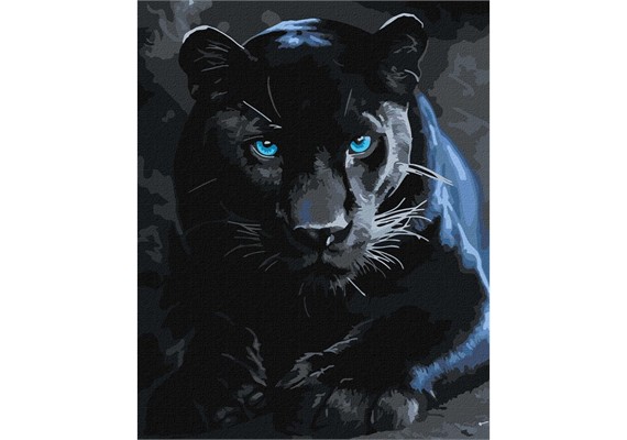 ideyka KHO6813 Malen nach Zahlen - Ein wilder Panther 40 x 50 cm