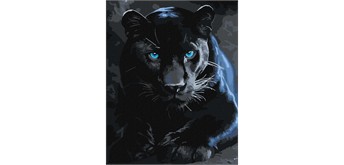 ideyka KHO6813 Malen nach Zahlen - Ein wilder Panther 40 x 50 cm