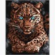 ideyka KHO6814 Malen nach Zahlen - Ein wilder Gepard 40 x 50 cm