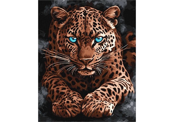 ideyka KHO6814 Malen nach Zahlen - Ein wilder Gepard 40 x 50 cm
