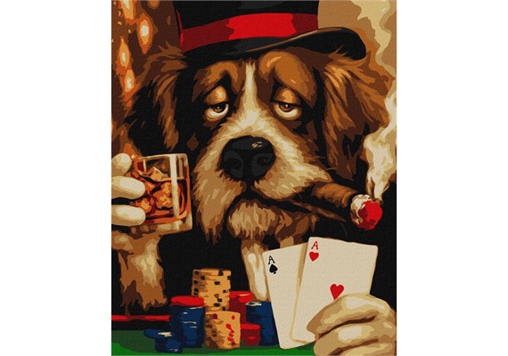 Ideyka KHO6816 Malen nach Zahlen - Beam ist wirklich müde 40 x 50 cm