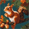 Ideyka KHO6817 Malen nach Zahlen Nüsse des Herbstes 40 x 40 cm