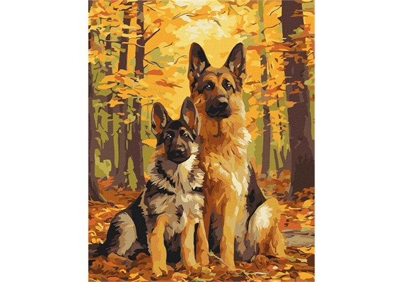 Ideyka KHO6844 Malen nach Zahlen - Waldgefährten 40 x 50 cm