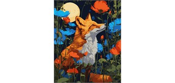 Ideyka KHO6852 Malen nach Zahlen - Blumen unter den Pfoten 40 x 50 cm