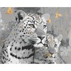 Ideyka KHO6942 Malen nach Zahlen Goldener Dschungel mit Metallicfarben 40 x 50 cm