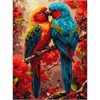 Ideyka KHO6959 Malen nach Zahlen Zwei bunte Papageien 30 x 40 cm