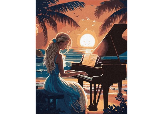 ideyka KHO8314 Malen nach Zahlen - Harmonie der Klänge 40 x 50 cm