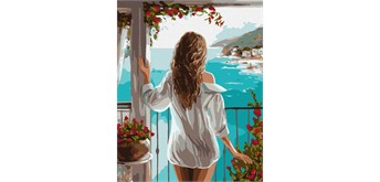 ideyka KHO8316 Malen nach Zahlen - Meeresentfernung 40 x 50 cm