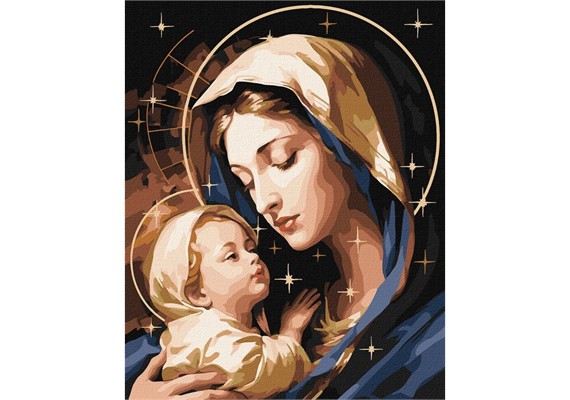 ideyka KHO8414 Malen nach Zahlen - Die Liebe einer Mutter 40 x 50 cm