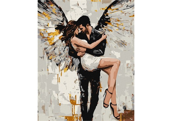 Ideyka KHO8657 Malen nach Zahlen - Ihre Rettung mit extra Metallic-Farben 40 x 50 cm